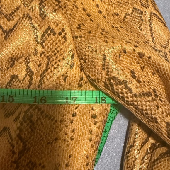 BB Dakota Brown Tailored Blazer with Snakeskin Print - Picture 5 of 8